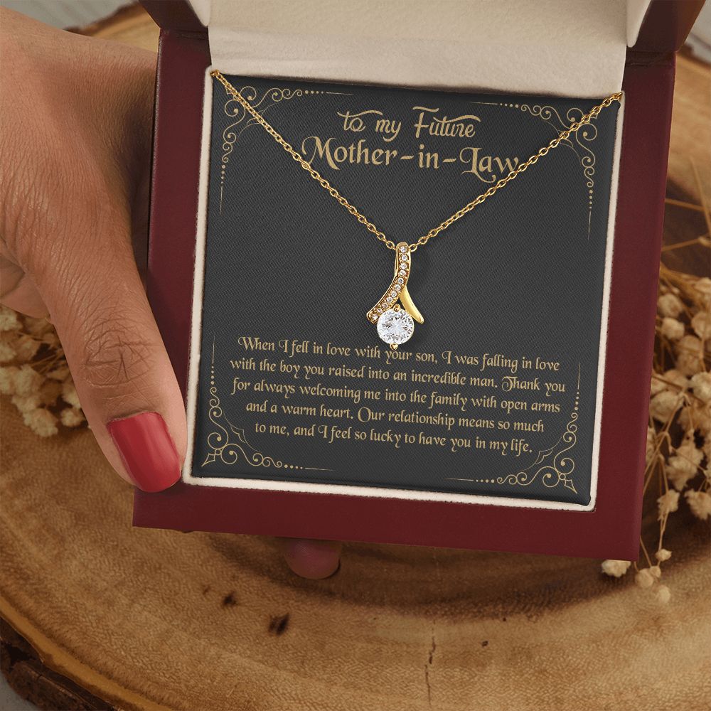 Mother in Law Necklace, Jewelry for Women, Future Mother in Law Gifts from Daughter in Law, Mother of Bride Gifts For Mother in Law, Birthday Gifts For Mother In Law From Daughter In Law10 Alluring Beauty Necklace