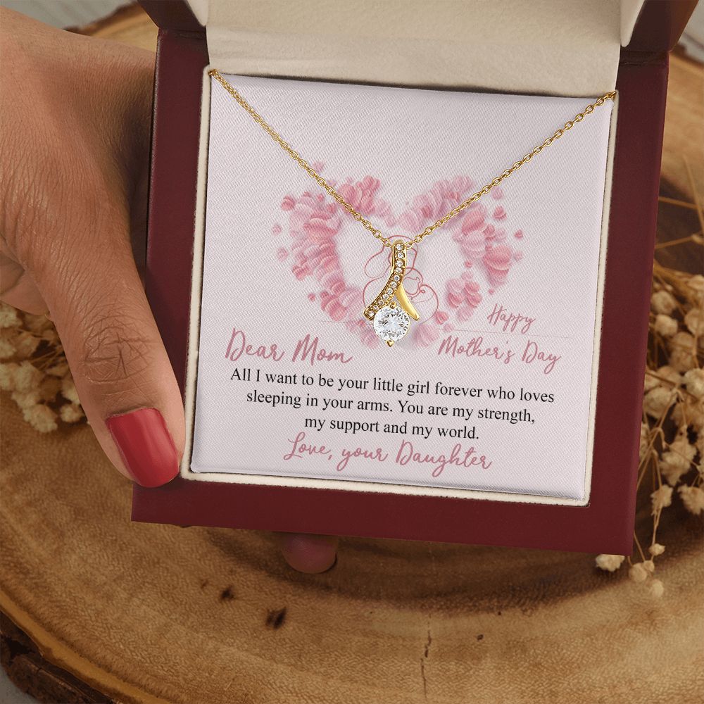 Mom Necklace Gifts for Mom from Daughter to Mom Gifts for Mothers Day from Daughter, To My Mom Necklace from Daughter to Mom Birthday Gifts Necklace with Message Card and Gift Box25 Alluring Beauty Necklace