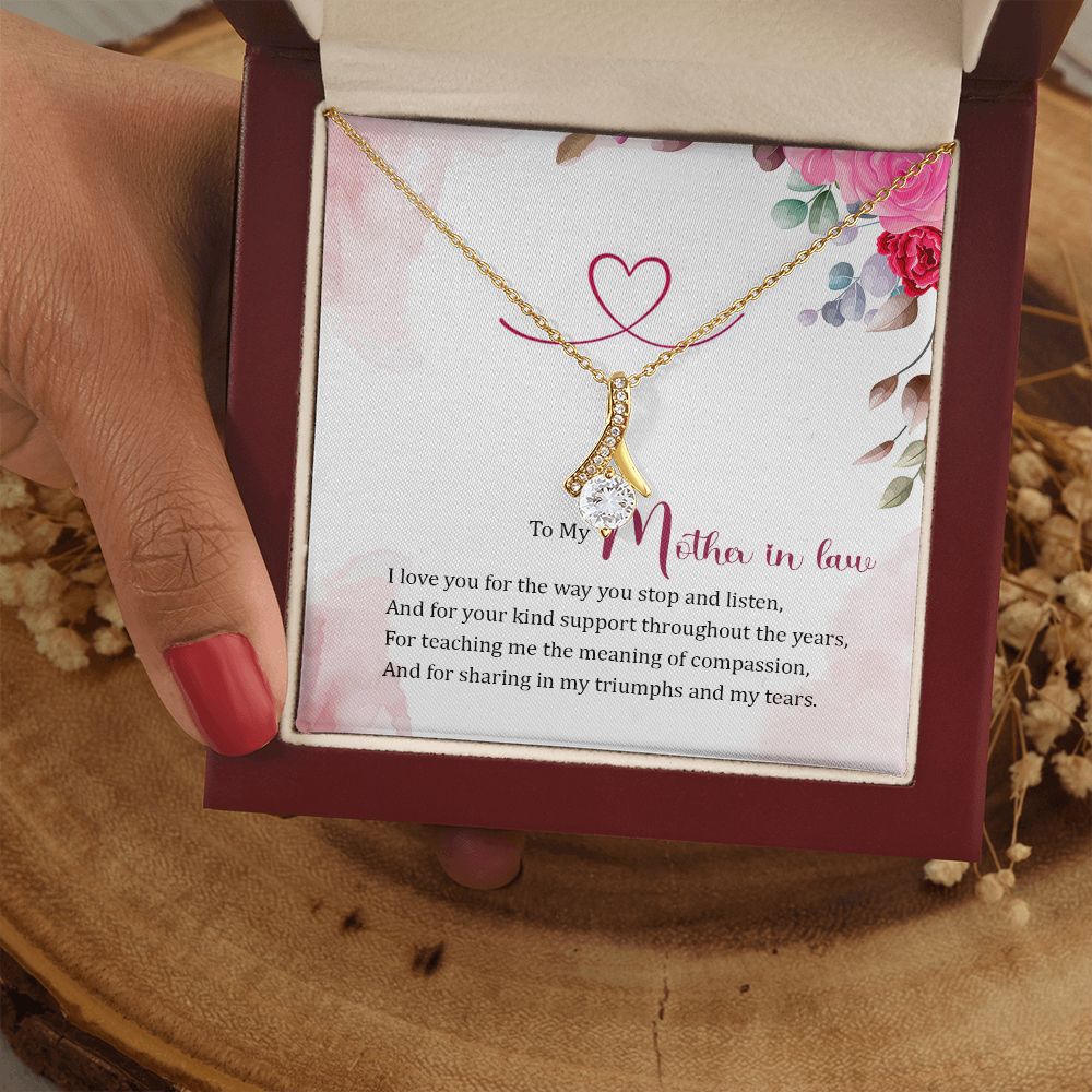Mother in Law Necklace, Jewelry for Women, Future Mother in Law Gifts from Daughter in Law, Mother of Bride Gifts For Mother in Law, Birthday Gifts For Mother In Law From Daughter In Law17 Alluring Beauty Necklace