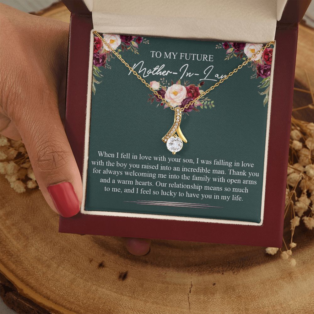 Mother in Law Necklace, Jewelry for Women, Future Mother in Law Gifts from Daughter in Law, Mother of Bride Gifts For Mother in Law, Birthday Gifts For Mother In Law From Daughter In Law5 Alluring Beauty Necklace