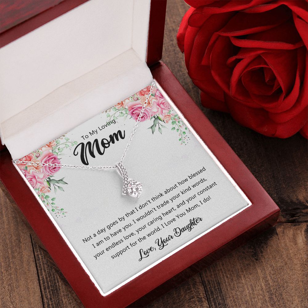 To My Mom Necklace, Gift For Mom, Mother's Day Gift from Daughter, Mom Jewelry Gift for Mothers Day, Birthday Gift for Mother, Moms Gift from Daughter Son, Necklace for Mom Mother 9 Alluring Beauty Necklace