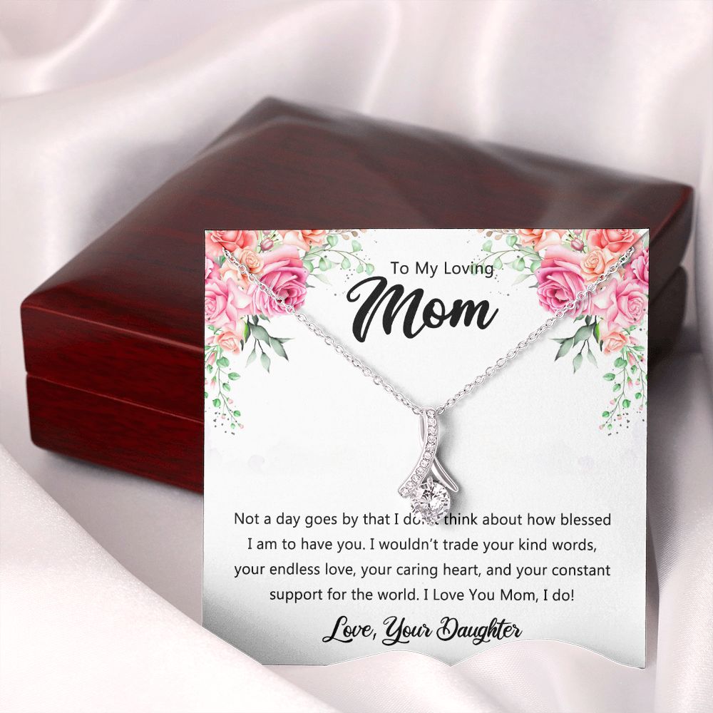 To My Mom Necklace, Gift For Mom, Mother's Day Gift from Daughter, Mom Jewelry Gift for Mothers Day, Birthday Gift for Mother, Moms Gift from Daughter Son, Necklace for Mom Mother 9 Alluring Beauty Necklace