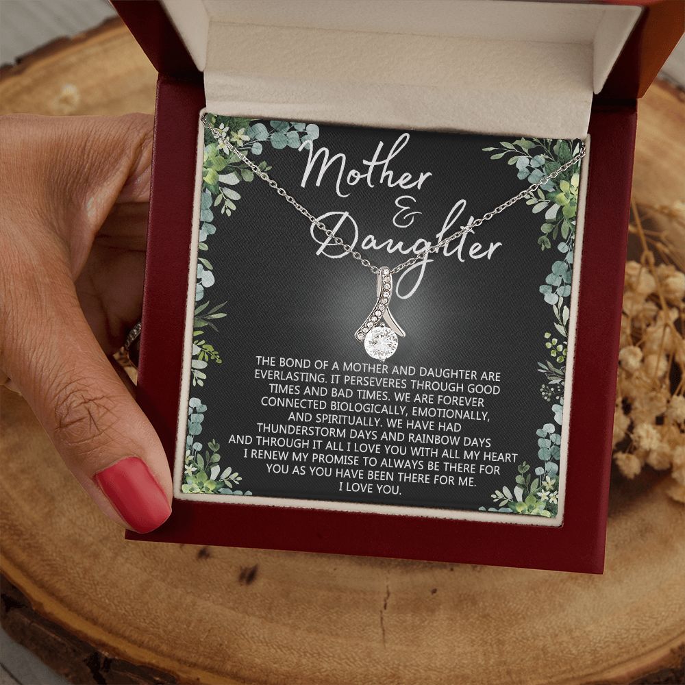Mother Daughter Necklace Mothers day Necklace Mother Daughter Gift Mother Daughter Jewelry Gift For Daughter From Mom Daughter Mother Birthday Gift Alluring Beauty Necklace