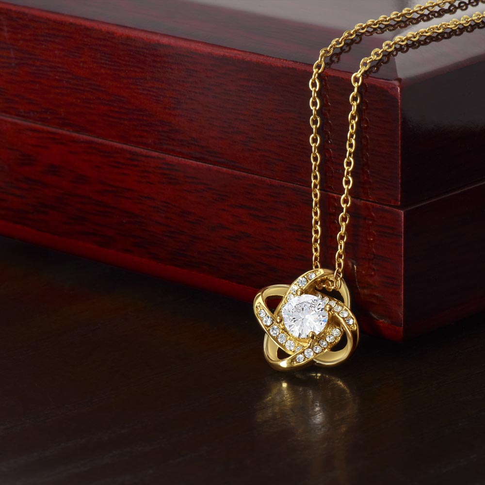 To My Daughter Necklace Love Knot Necklace Gift for Daughter from Mom Mother Daughter Necklace Jewelry Gift for Daughter Christmas Daughter Necklace Gift from Mom Birthday Gift Daughter Necklace for Teen Girl
