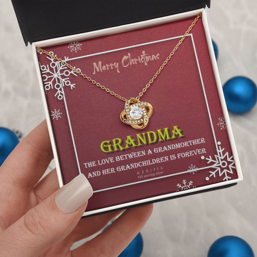 To My Grandma Necklace The Love Knot Necklace Set Gift for Grandma from Granddaughter