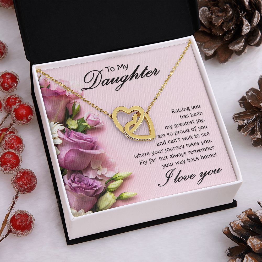 To My Daughter Necklace Gift from Mom, Mother and Daughter Jewelry Necklace for Girls, Mother Daughter Gift Ideas, Jewelry Pendant Necklace