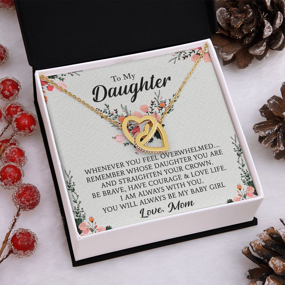 To My Daughter Necklace Gift from Mom, Mother and Daughter Jewelry Necklace for Girls, Mother Daughter Gift Ideas, Jewelry Pendant Necklace
