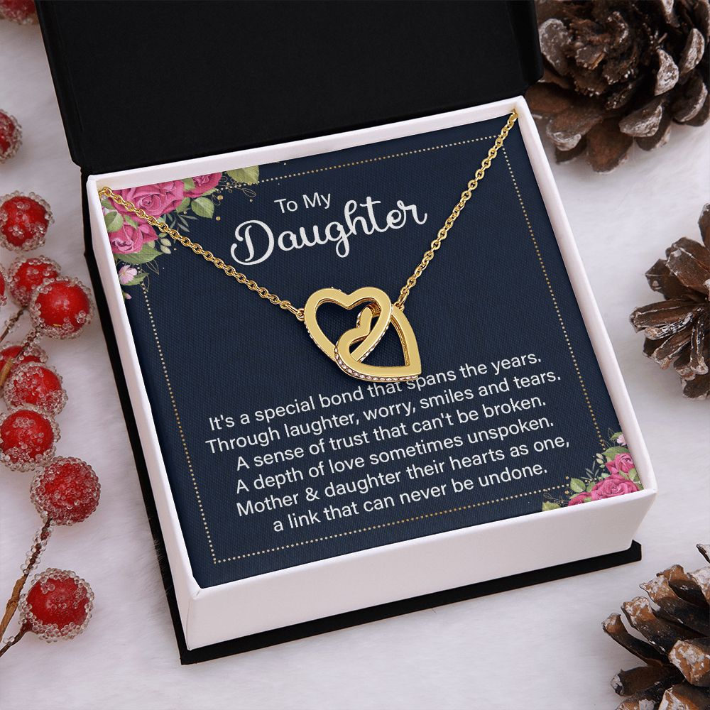 To My Daughter Necklace Gift from Mom, Mother and Daughter Jewelry Necklace for Girls, Mother Daughter Gift Ideas, Jewelry Pendant Necklace