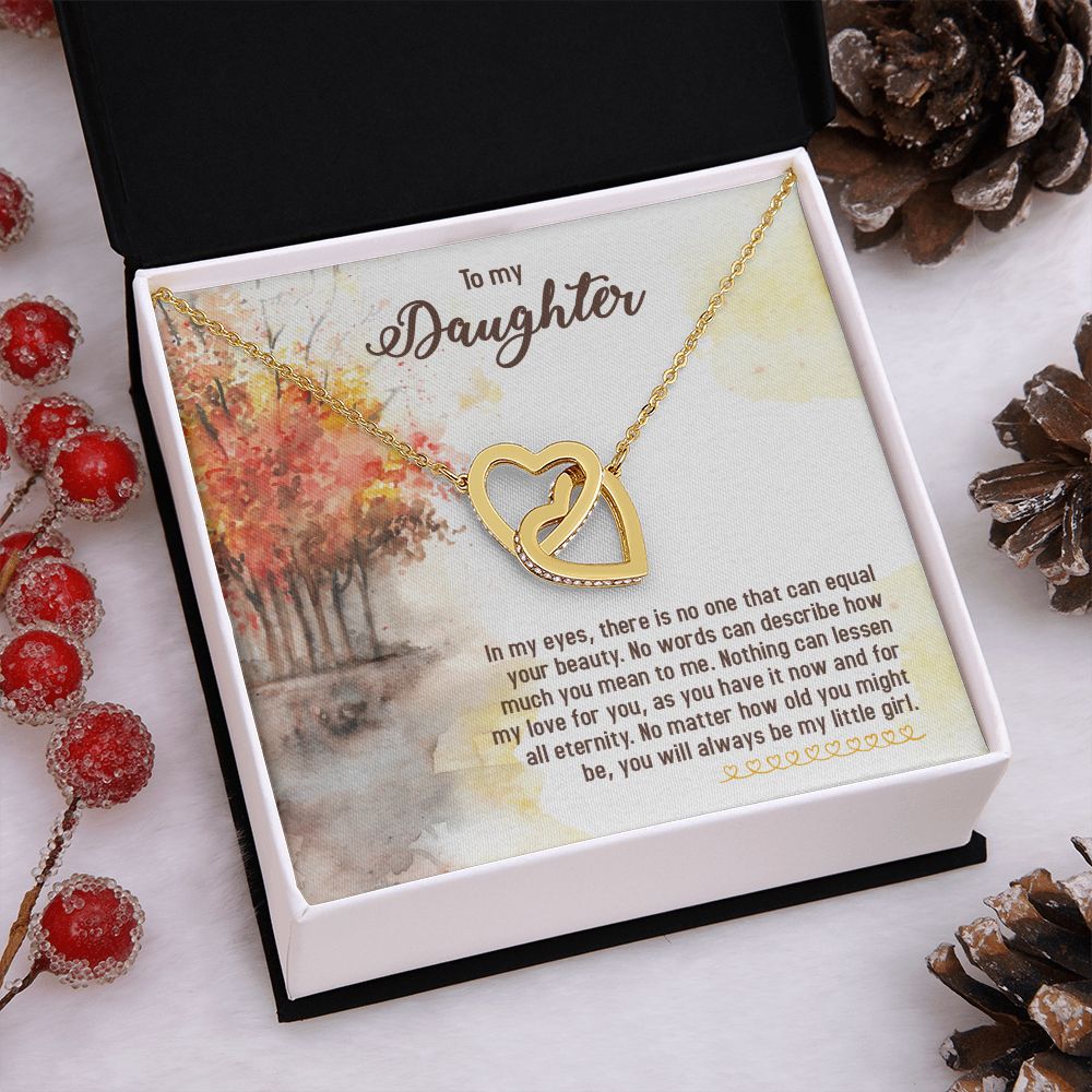 To My Daughter Necklace Gift from Mom, Mother and Daughter Jewelry Necklace for Girls, Mother Daughter Gift Ideas, Jewelry Pendant Necklace