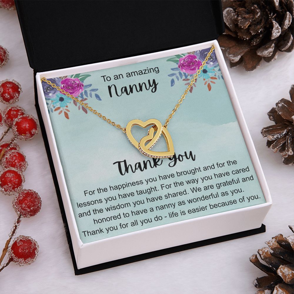 To My Grandma Necklace, Gift for Grandmother Necklace, Mothers Day Gift For Grandma Nana, Grandma Jewelry From Grandchildren GrandKids , Jewelry Box Gift For Grandma Grandmother