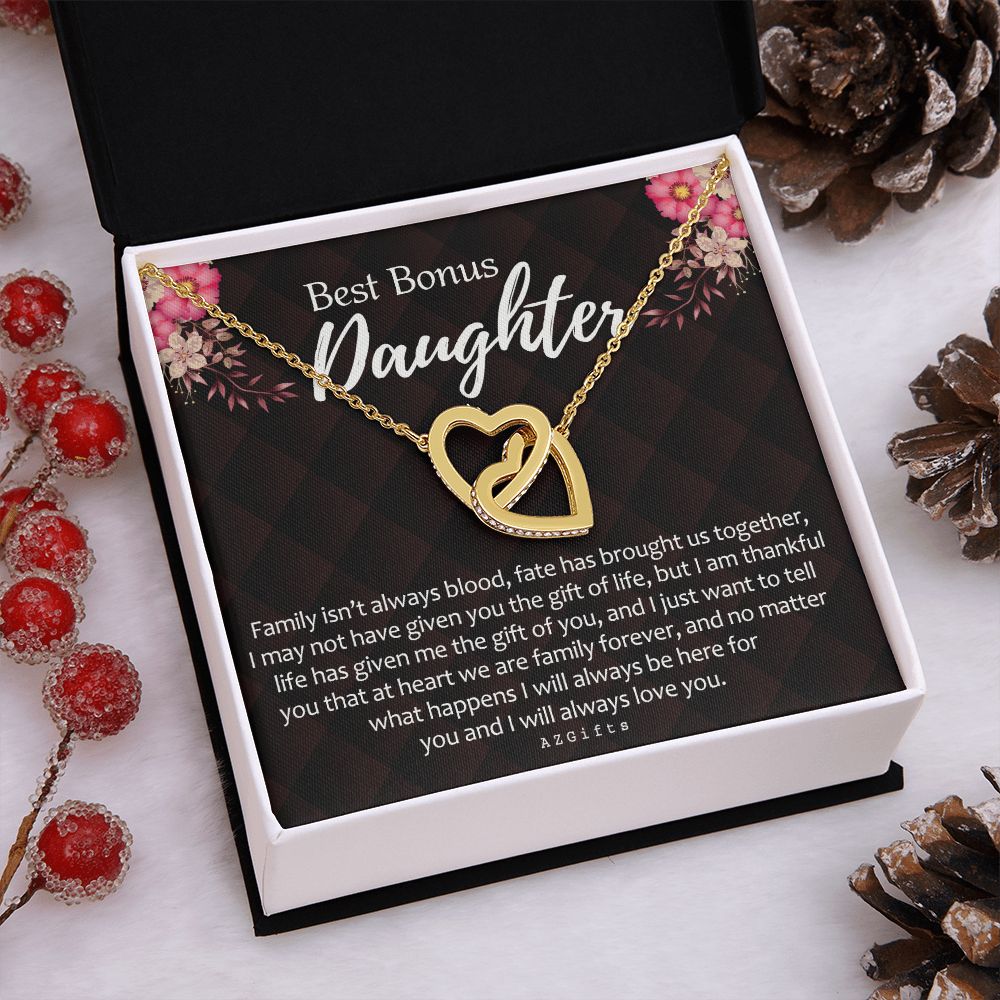 Daughter In Law Gifts Ideas, Daughter In Law Necklace, Gifts For Future Daughter In Law, Daughter In Law Birthday Gifts, Daughter-in-law Gifts From Mother In Law, Birthday Gifts For Daughter1 Interlocking Hearts Necklace