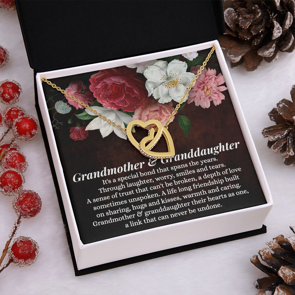 To My Grandma Necklace, Gift for Grandmother Necklace, Mothers Day Gift For Grandma Nana, Grandma Jewelry From Grandchildren GrandKids , Jewelry Box Gift For Grandma Grandmother