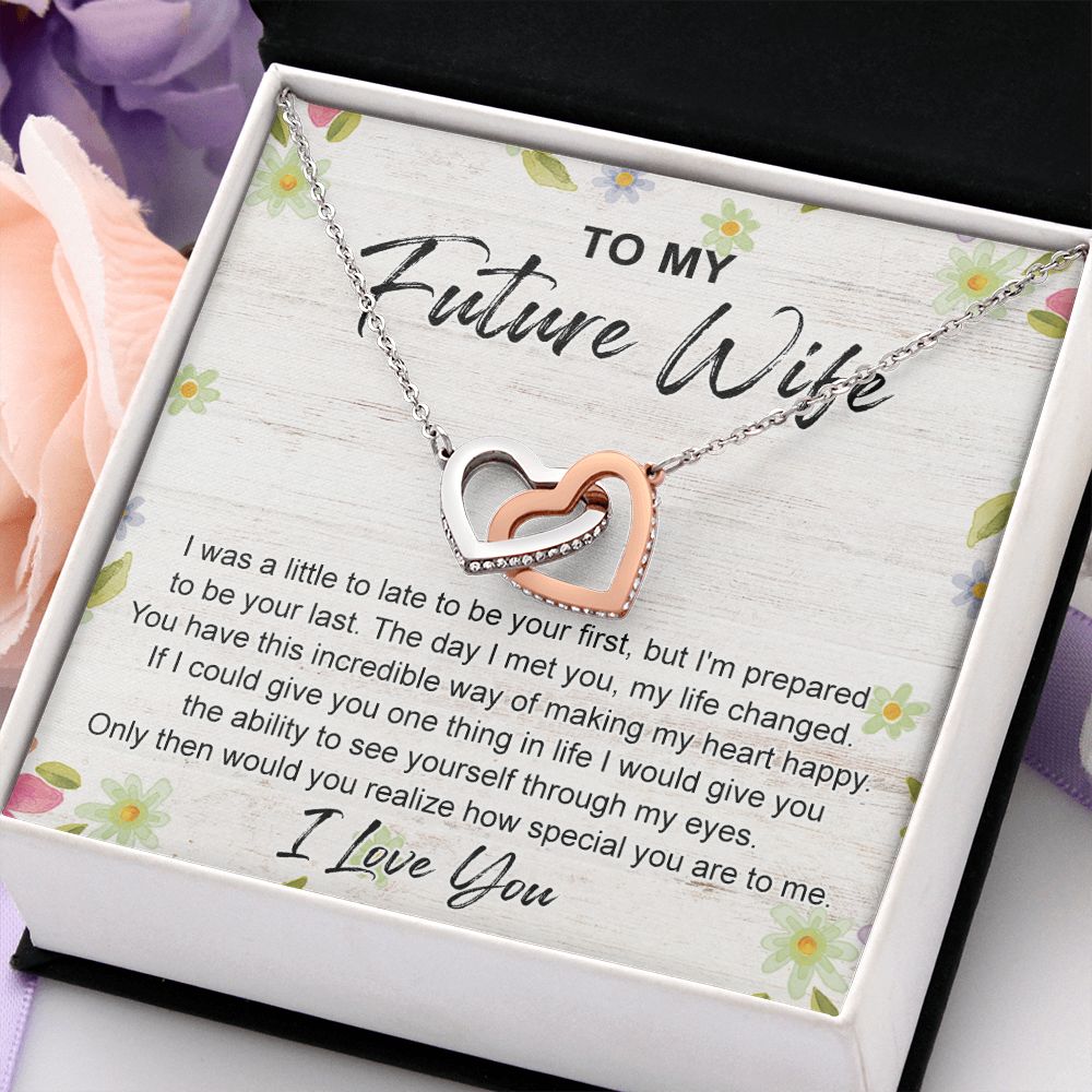 To My Future Wife Necklace from Boyfriend, Personalized Necklace for Women, Luxury Necklace for Girlfriend, Wedding Anniversary Present For Her, Girlfriend Gift Jewelry Christmas Birthday Gift