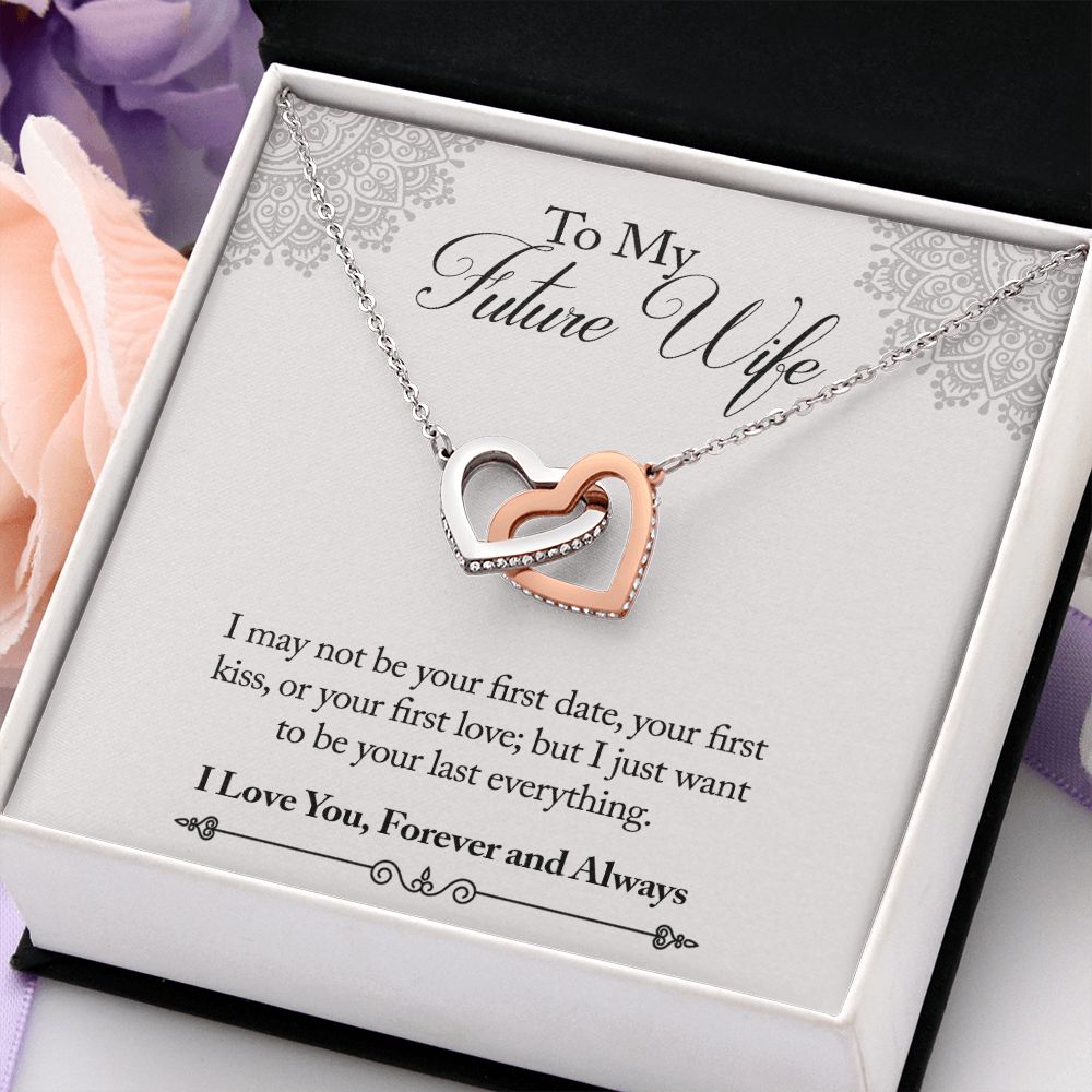 To My Future Wife Necklace from Boyfriend, Personalized Necklace for Women, Luxury Necklace for Girlfriend, Wedding Anniversary Present For Her, Girlfriend Gift Jewelry Christmas Birthday Gift