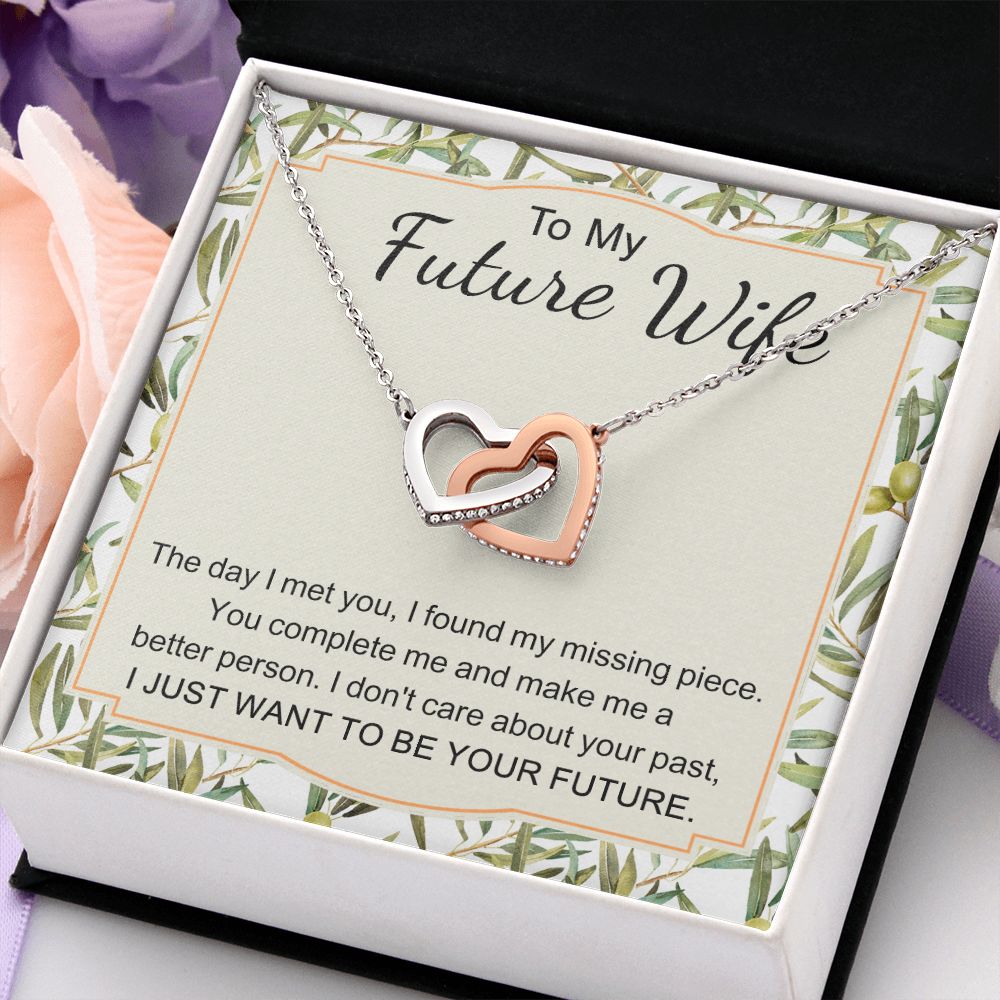 To My Future Wife Necklace from Boyfriend, Personalized Necklace for Women, Luxury Necklace for Girlfriend, Wedding Anniversary Present For Her, Girlfriend Gift Jewelry Christmas Birthday Gift