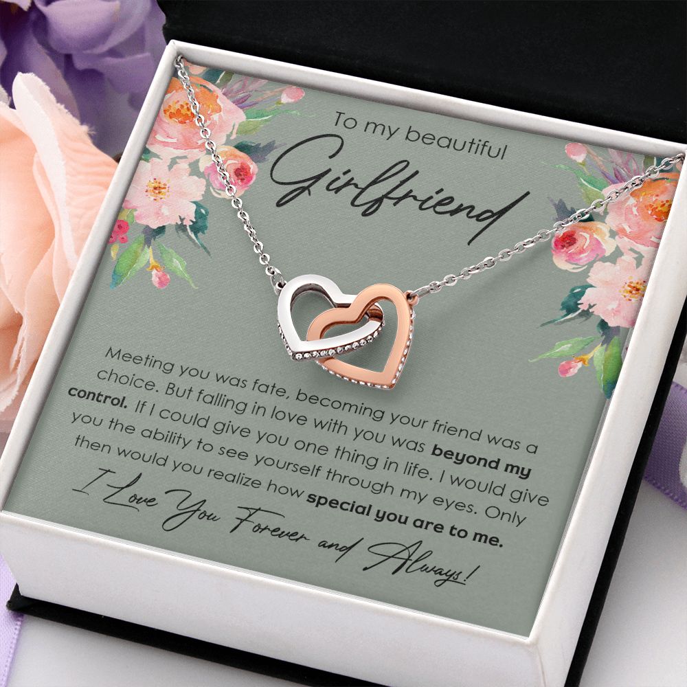 To My Girlfriend Necklace from Boyfriend, Personalized Necklace for Women, Luxury Necklace for Girlfriend, Wedding Anniversary Present For Her, Girlfriend Gift Jewelry Christmas Birthday Gift