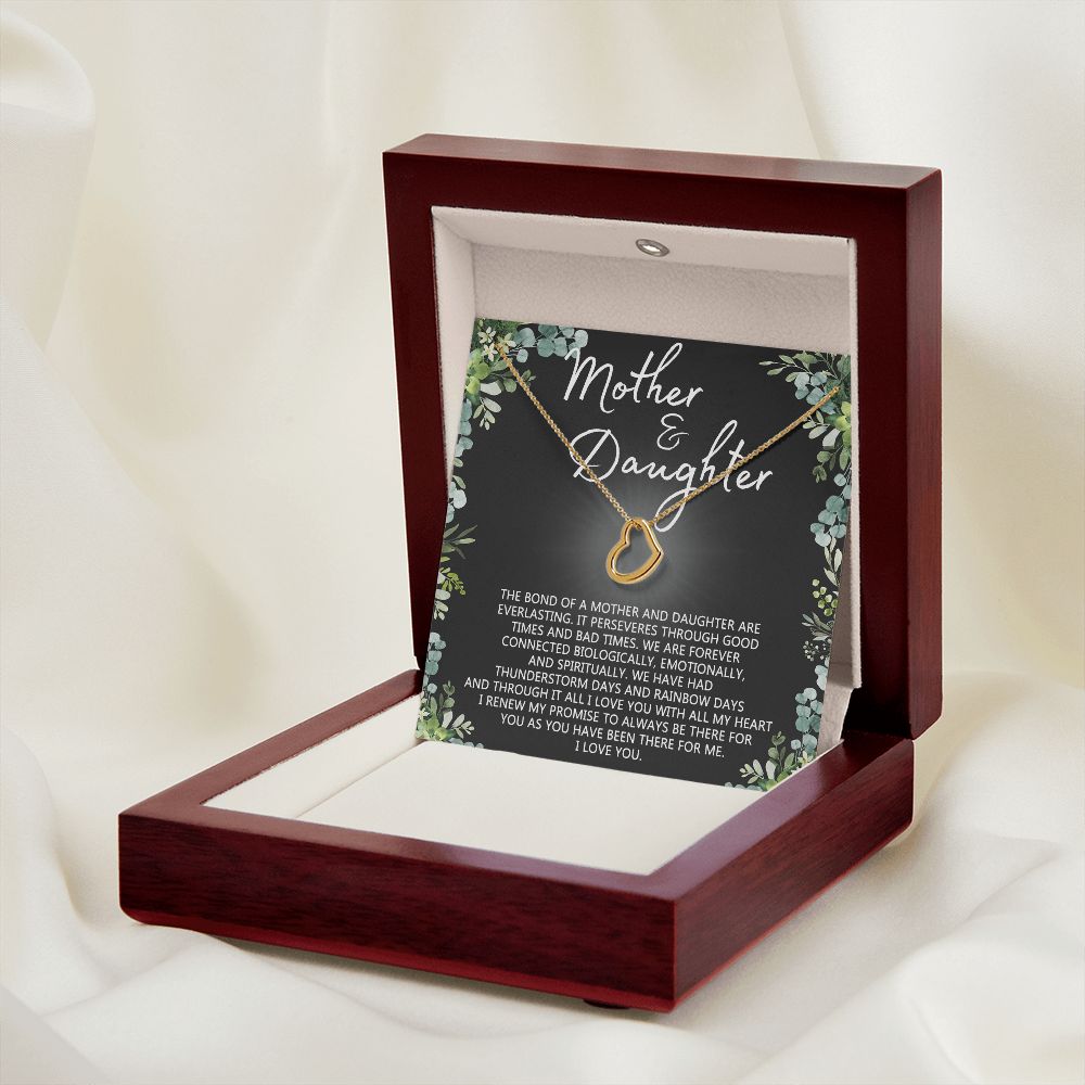 Mother Daughter Necklace Mothers day Necklace Mother Daughter Gift Mother Daughter Jewelry Gift For Daughter From Mom Daughter Mother Birthday Gift 925 Heart Necklace