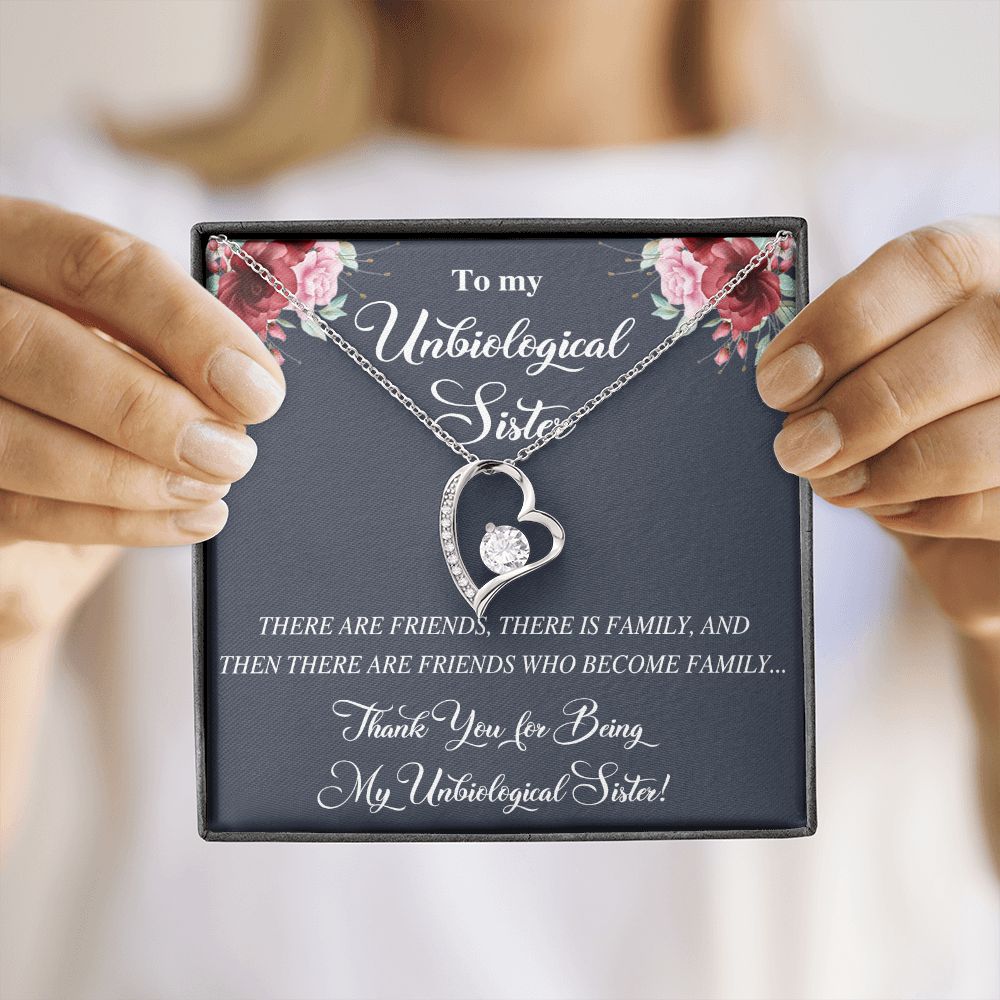 Unbiological Sister Alluring Beautiful Necklace, Best Friend Necklace, Soul Gift Forever Love Necklace