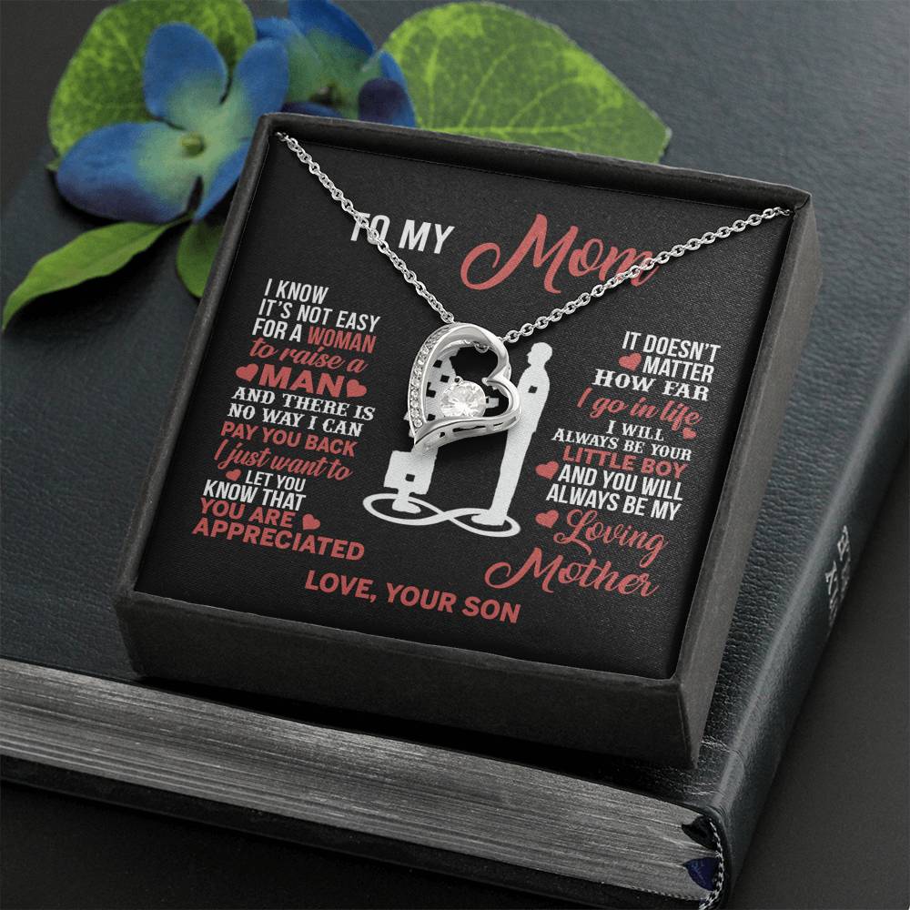 Mom Necklace Mothers Day Gift From Son To My Mom Forevere Love Necklace Gift Mom