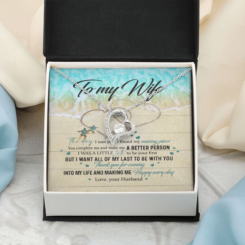 To My Wife Gift Alluring Necklace Valentines Gift For Wife Necklace For Women Forever Love Necklace