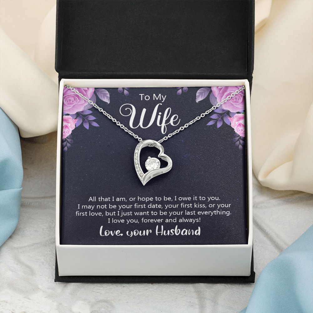 Birthday Gifts For Wife, Necklace Gifts For Wife From Husband, To My Wife Jewelry For Women , To My Wife Necklace from Husband Wedding Anniversary Present For Wife, Beautiful Wife Jewelry Christmas31 Forever Love Necklace