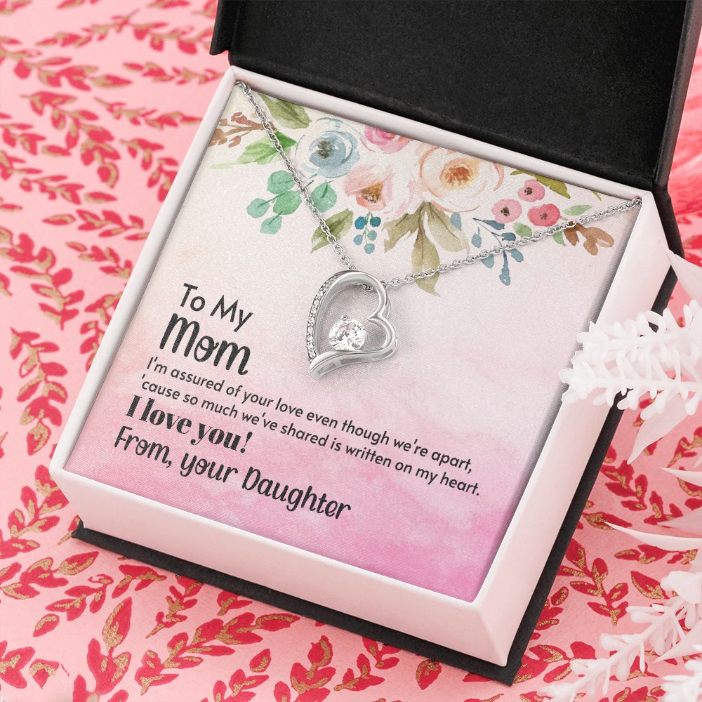 To My Mom Necklace, Gift For Mom, Mother's Day Gift from Daughter, Mom Jewelry Gift for Mothers Day, Birthday Gift for Mother, Moms Gift from Daughter Son, Necklace for Mom Mother 21 Forever Love Necklace