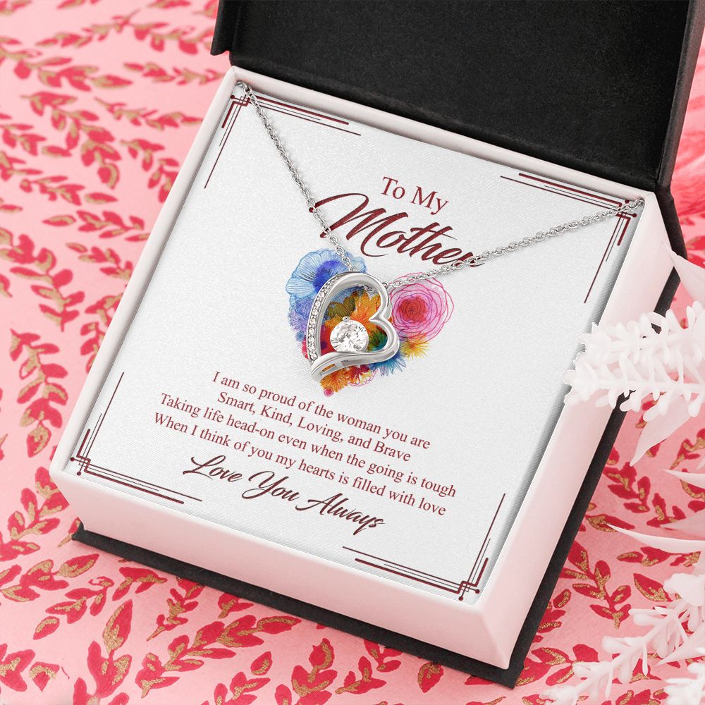To My Mom Necklace, Gift For Mom, Mother's Day Gift from Daughter, Mom Jewelry Gift for Mothers Day, Birthday Gift for Mother, Moms Gift from Daughter Son, Necklace for Mom Mother 8 Forever Love Necklace