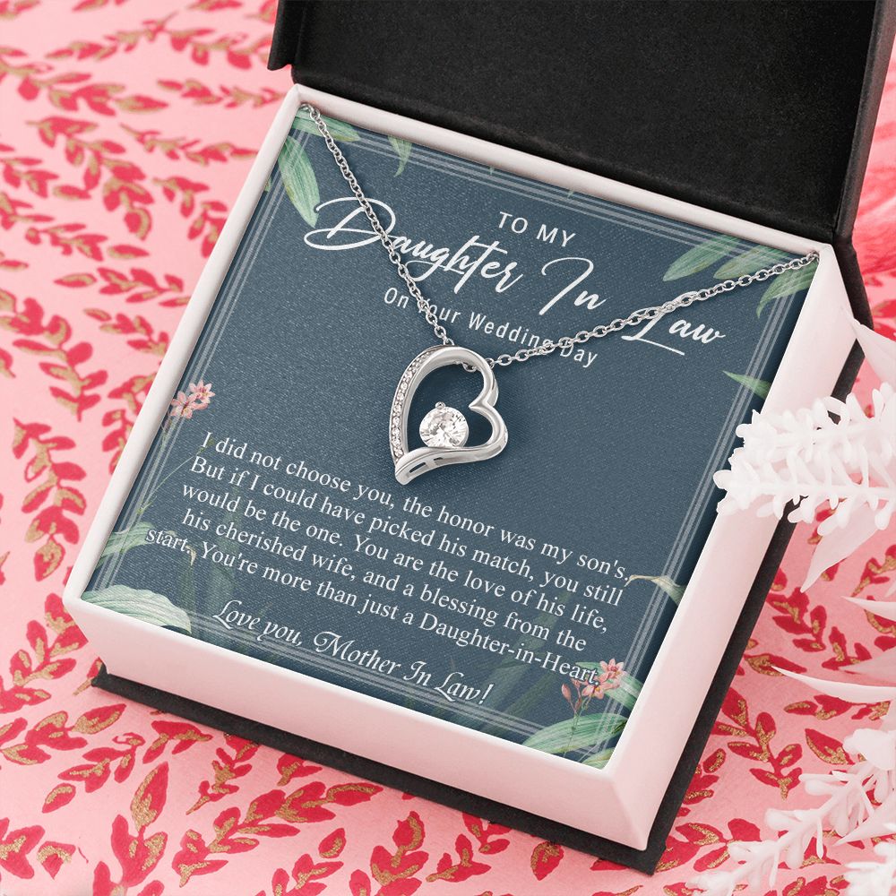 Daughter In Law Gifts Ideas, Daughter In Law Necklace, Gifts For Future Daughter In Law, Daughter In Law Birthday Gifts, Daughter-in-law Gifts From Mother In Law, Birthday Gifts For Daughter6 Forever Love Necklace