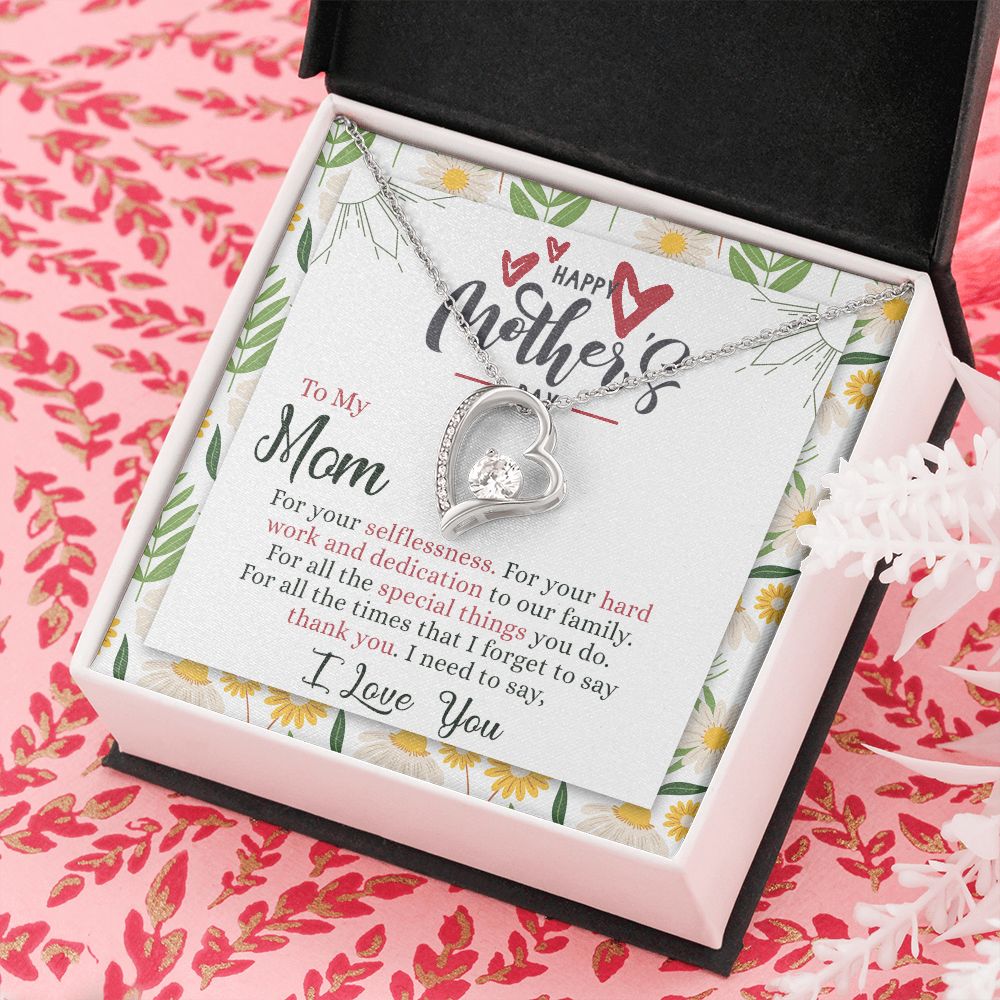 Mom Necklace Gift Best Mother Gifts From Kids Mommy Gifts Mom Birthday Gift Children Jewelry Set Mother’s Day Gift For Her Forever Love Necklace