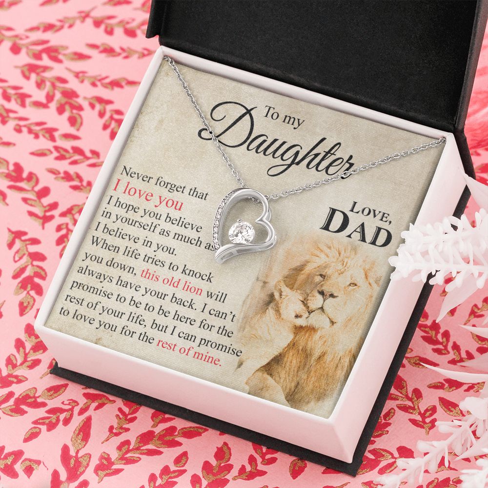Mother Daughter Gift Ideas, To My Daughter Gift Necklace from Mom, Jewelry Pendant Present for Daughter, Birthday Christmas Gift Graduation Gifts for Daughters, Mother and Daughter Necklace 23 Forever Love Necklace