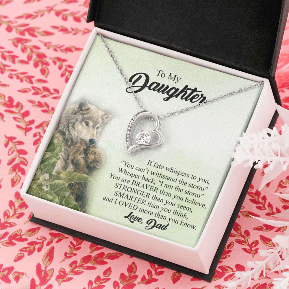Mother Daughter Gift Ideas, To My Daughter Gift Necklace from Mom, Jewelry Pendant Present for Daughter, Birthday Christmas Gift Graduation Gifts for Daughters, Mother and Daughter Necklace 27 Forever Love Necklace