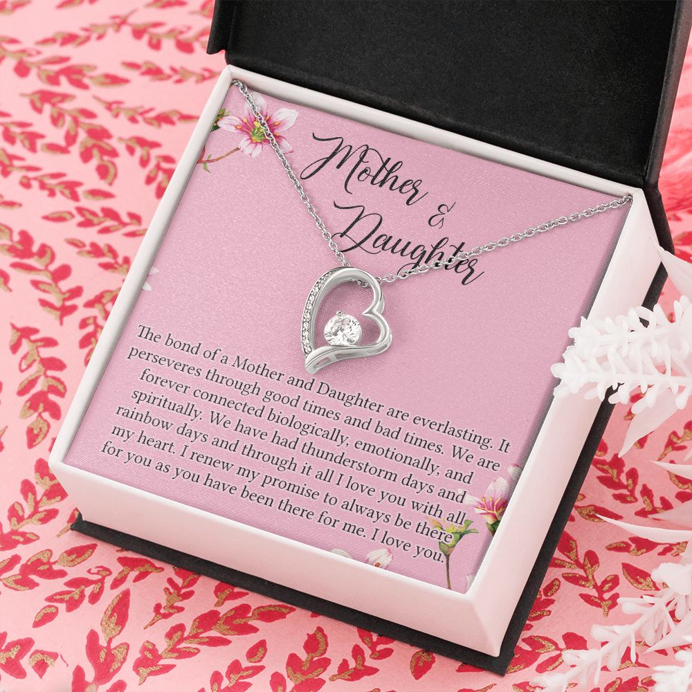 To My Mother Mom Bestfriend Best Mommy Mother In Law Stepmom For Mothers Day Birthday From Son Daughter Stepson Stepdaughter Necklace Gift Forever Love Necklace