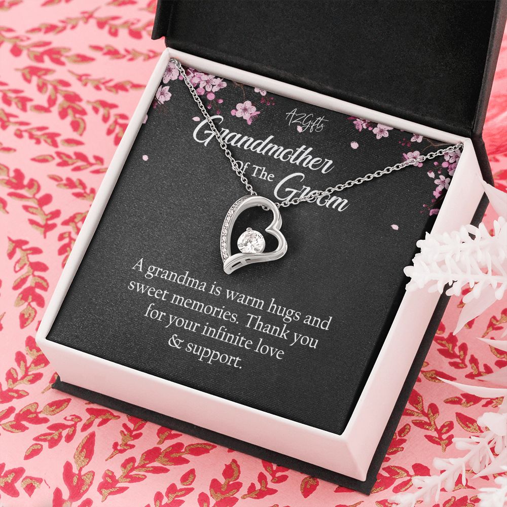 To My Grandmother Necklace, Gift for Grandmother Necklace, Mothers Day Gift For Grandma Nana, Grandma Jewelry From Grandchildren GrandKids , Jewelry Box Gift For Grandma Grandmother Forever Love Necklace
