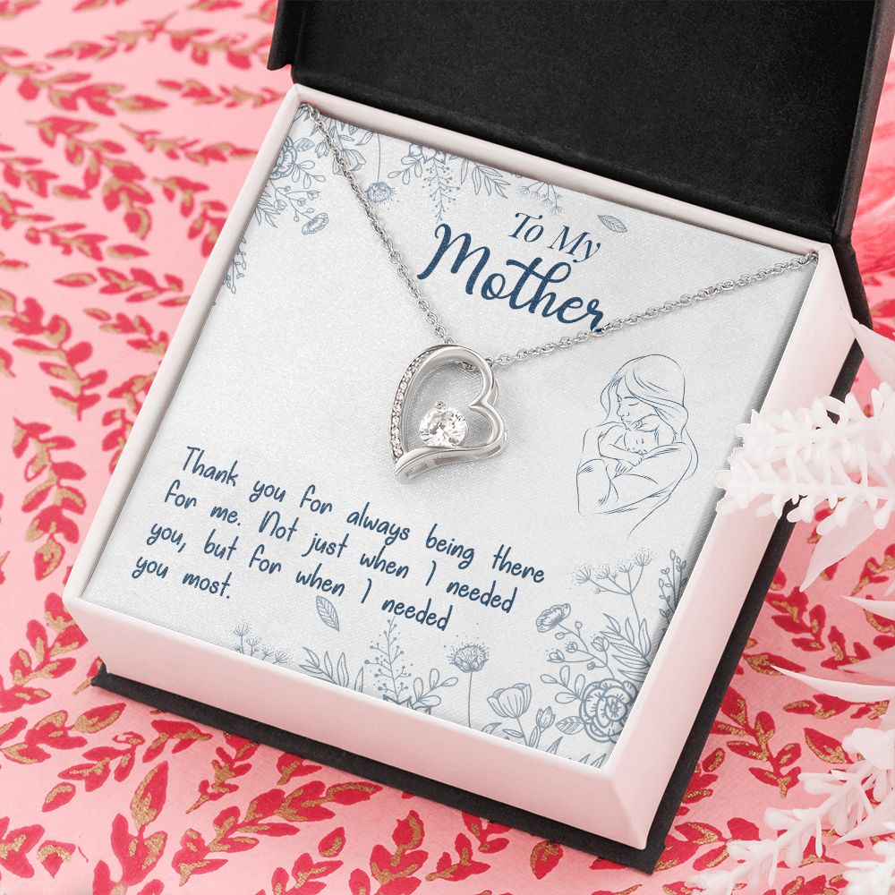 To My Mom Necklace Pendant Gift From Daughter Necklace I Needed You Most Gift For To Mom Happy Mother's Day Mother In Law Gift On Birthday Anniversary Gift 30821 Forever Love Necklace