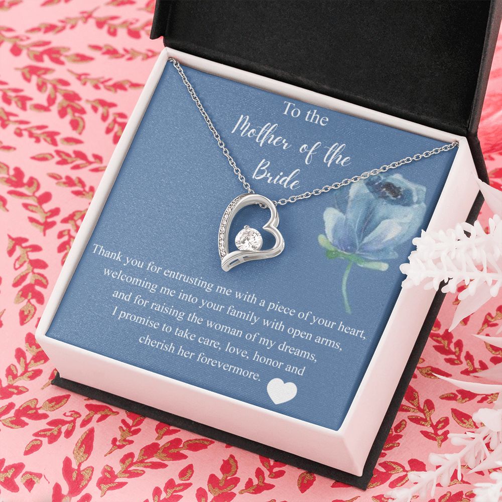 Mother Of The Bride Gift From Groom, Alluring Beauty Necklace, Future Mom Forever Love Necklace