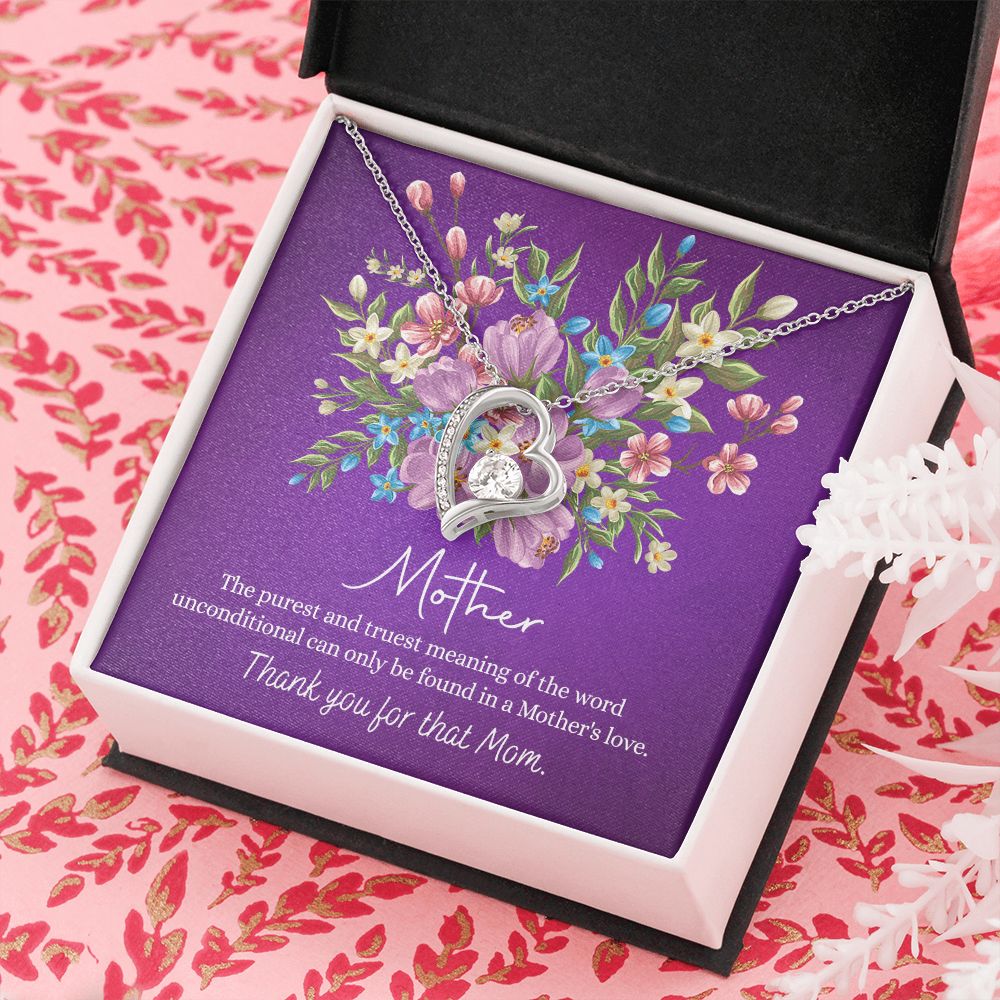 Happy Mother's Day Gift for Mom from Daughter Message Card Necklace Gift Idea Mother Jewelry Mom Necklace from Daughter To My Mom Love Knot Necklace Pendant Forever Love Necklace