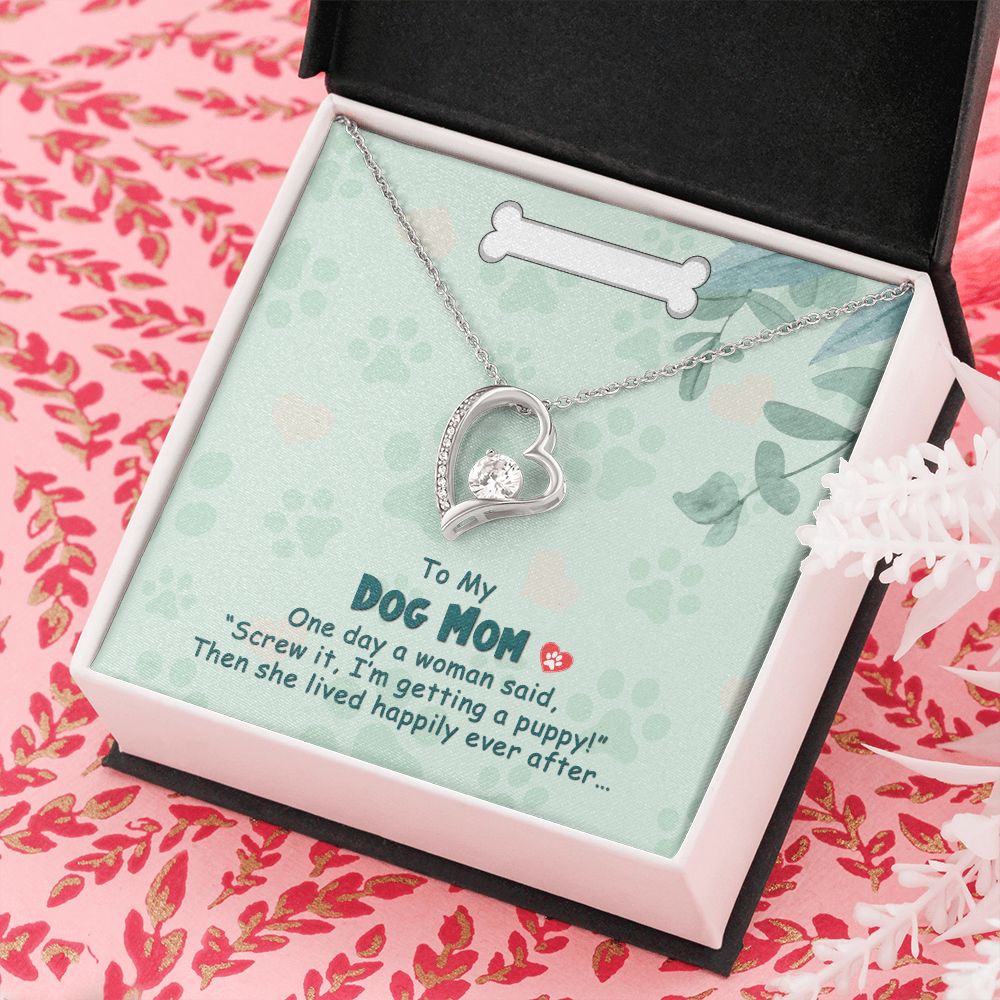 Love Knot Necklace, Dog Mom Gift For Mother's Day, Dog Mom Necklace For Women, Dog Mama Sentimental Gift, Dog Lover Gifts For Her, Unique1 Forever Love Necklace