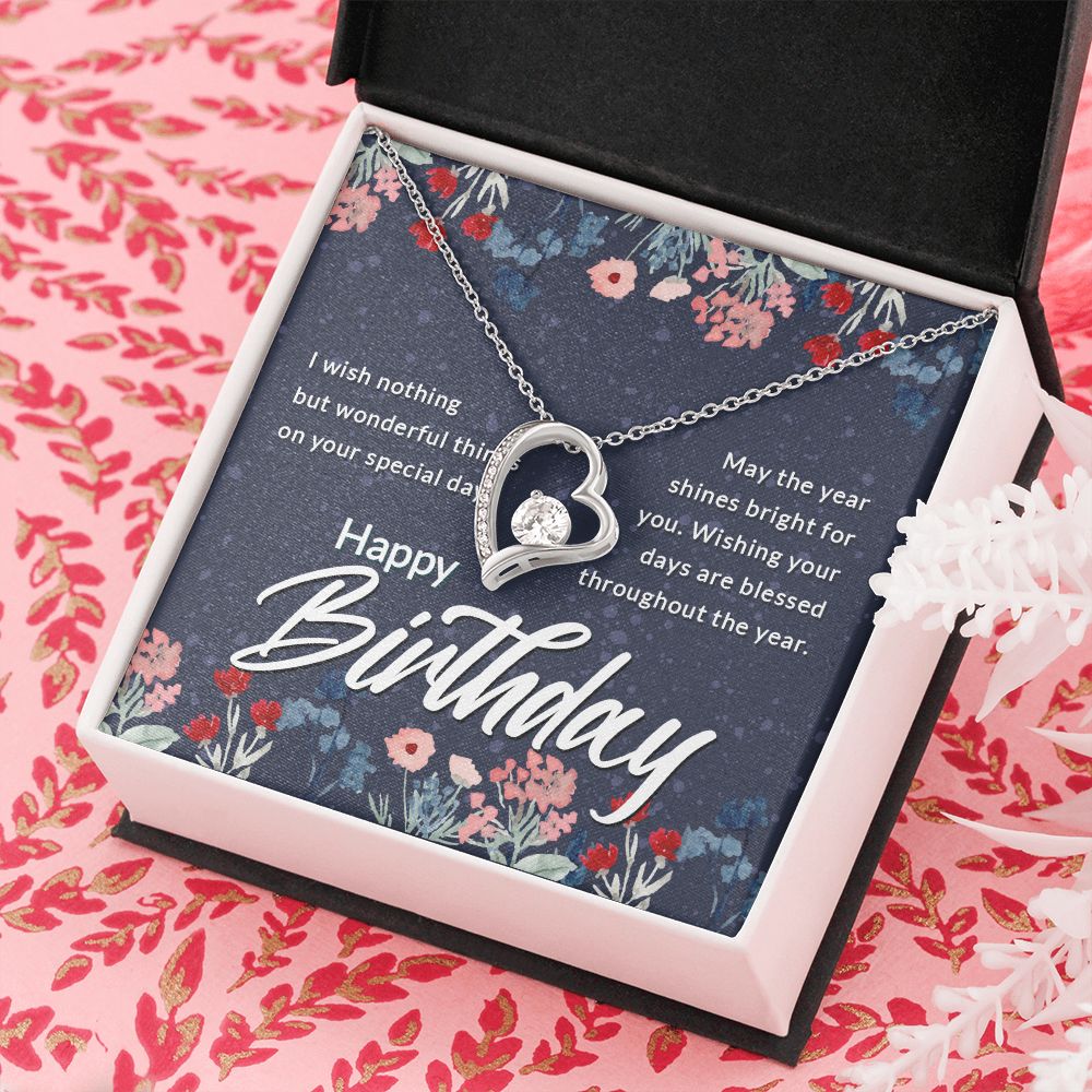 Mom Necklace Gifts for Mom from Daughter to Mom Gifts for Mothers Day from Daughter, To My Mom Necklace from Daughter to Mom Birthday Gifts Necklace with Message Card and Gift Box2230 Forever Love Necklace