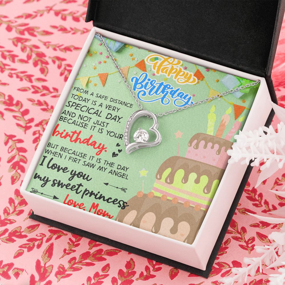 Mother Daughter Gift Ideas, To My Daughter Gift Necklace from Mom, Jewelry Pendant Present for Daughter, Birthday Christmas Gift Graduation Gifts for Daughters, Mother and Daughter Necklace 31 Forever Love Necklace