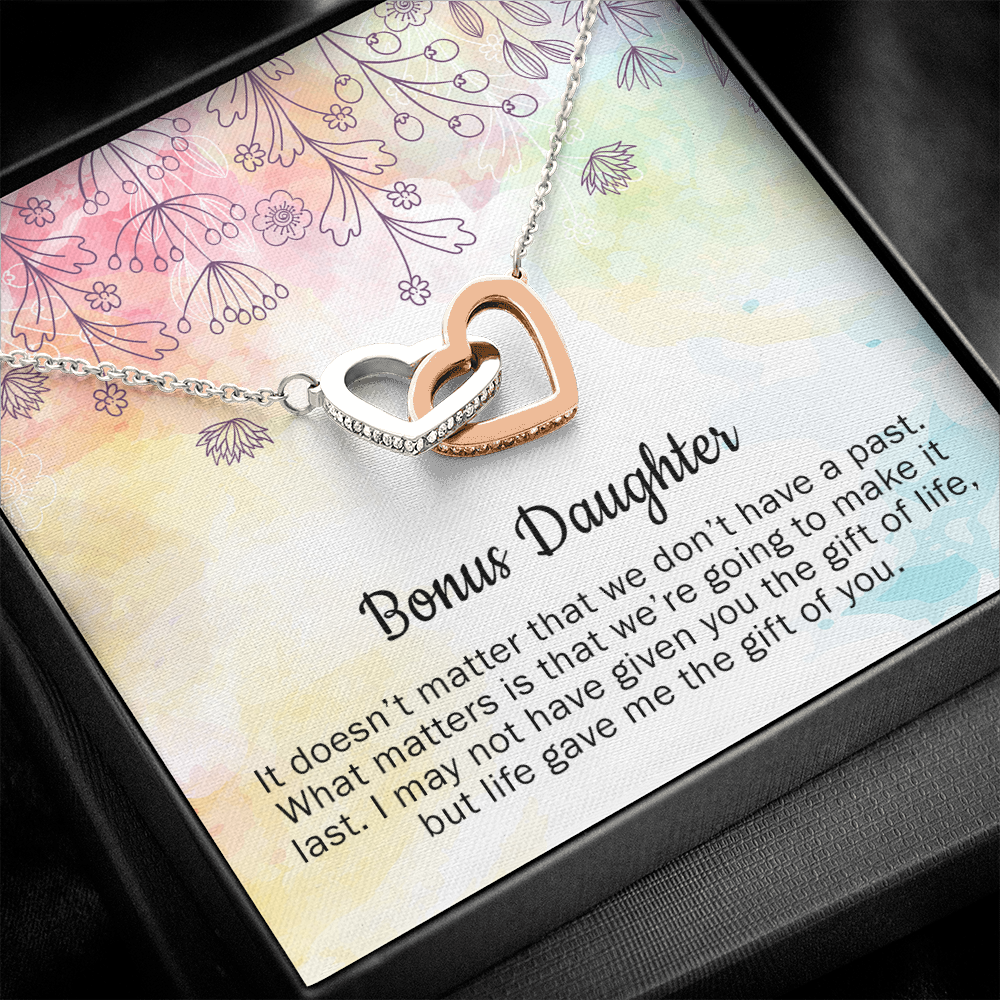 Stepdaughter Necklace Gift, Bonus Daughter Charm Adopted Daughter Jewelry Gift