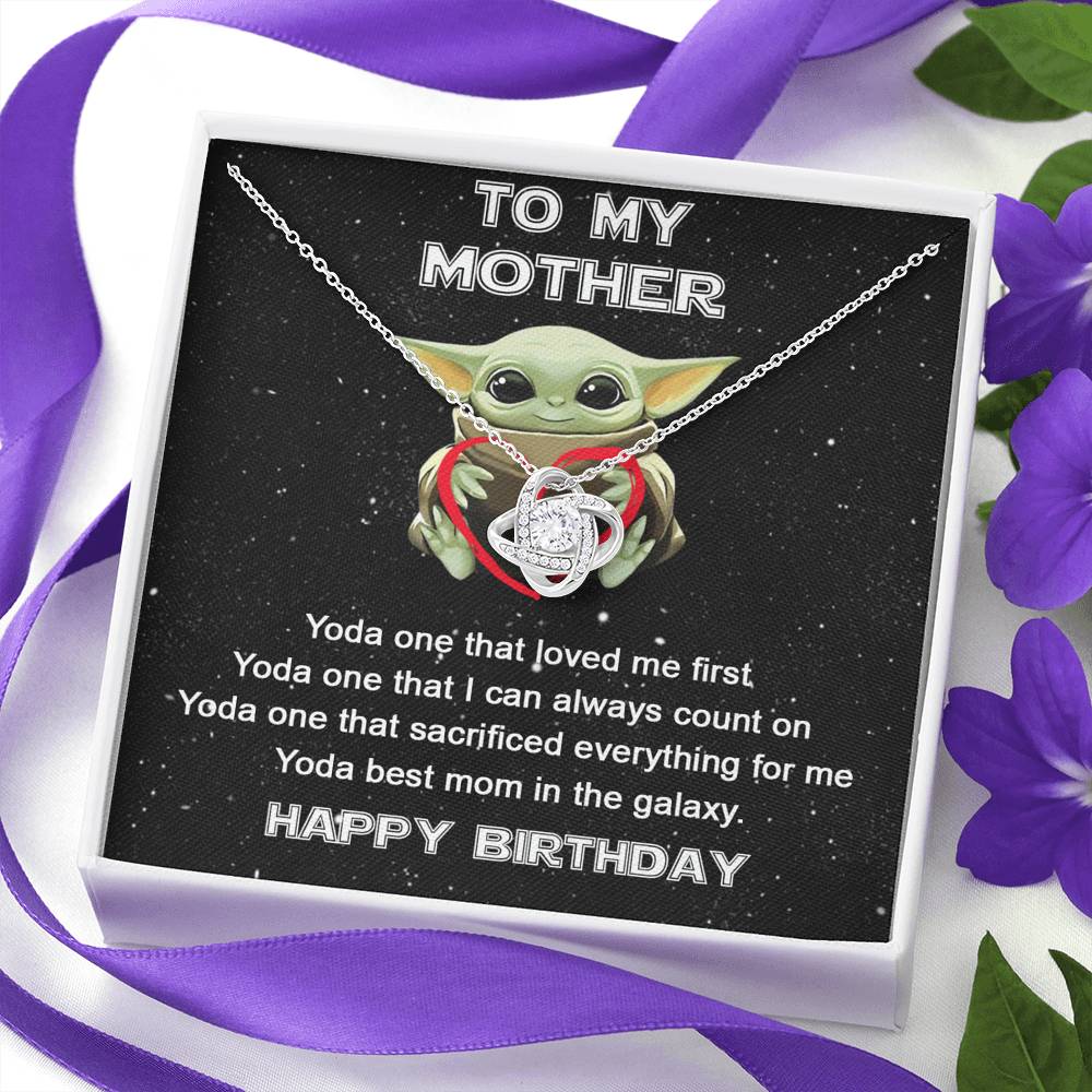 Mother Gift Mom Necklace Baby Yoda Best Mom Ever Mom's Birthday Xmas Gifts Mommy