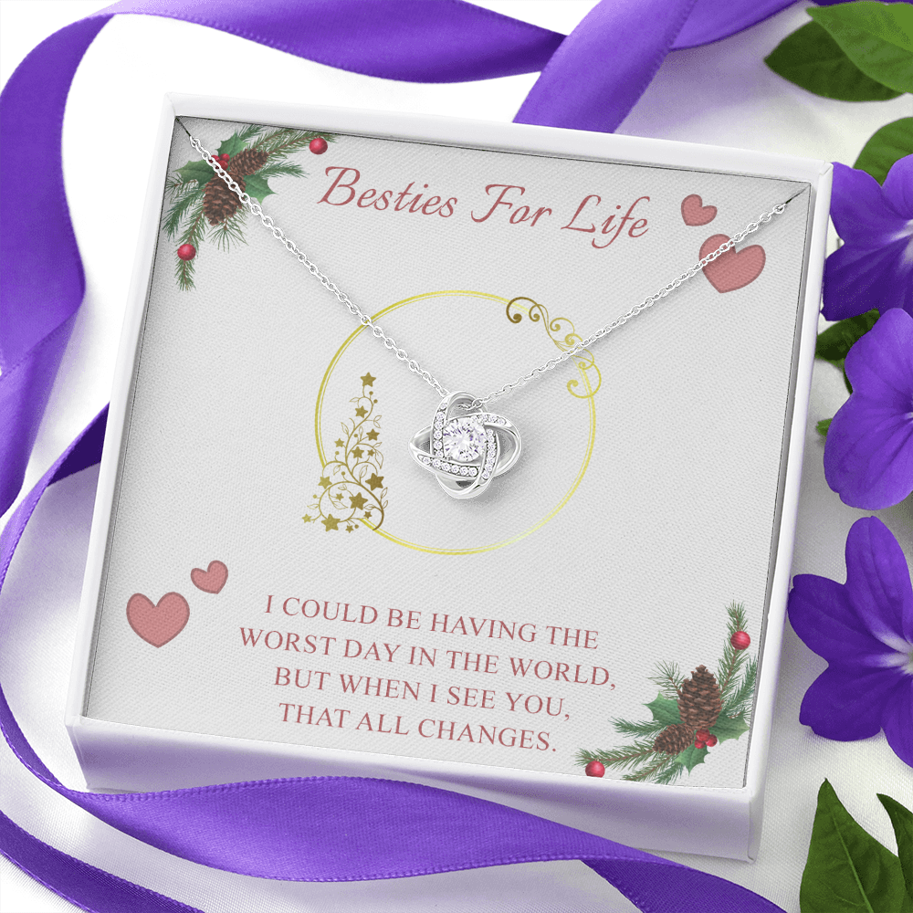 To My Best Friend Necklace for Her Valentines Birthday Christmas Gift for Friend