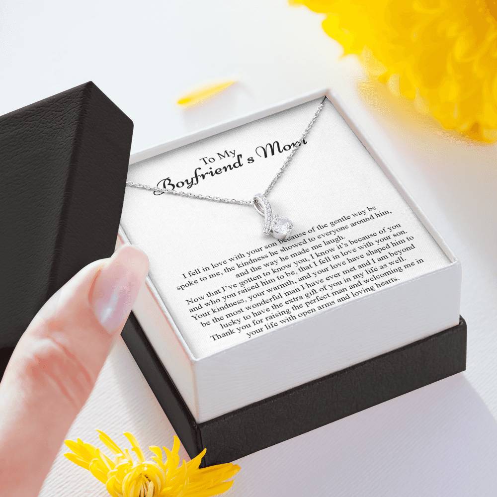 To My Boyfriend's Mom Necklace, Future Mom Gifts, Mother's Day Gift Necklace