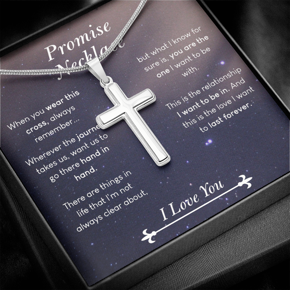 Promise Necklace for Couples, Valentines Gift For Boyfriend, 1st Anniversary