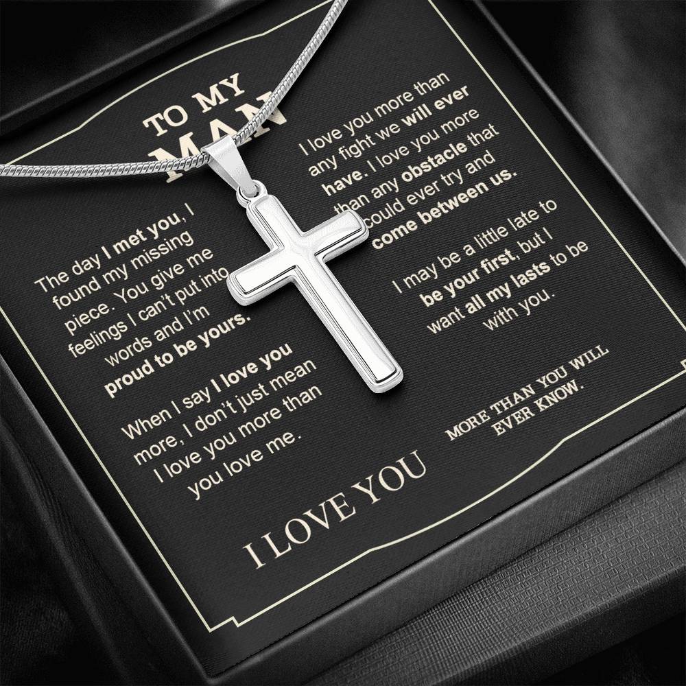 To My Man Necklace Gifts For Man Birthday Communion Present Necklace for Man
