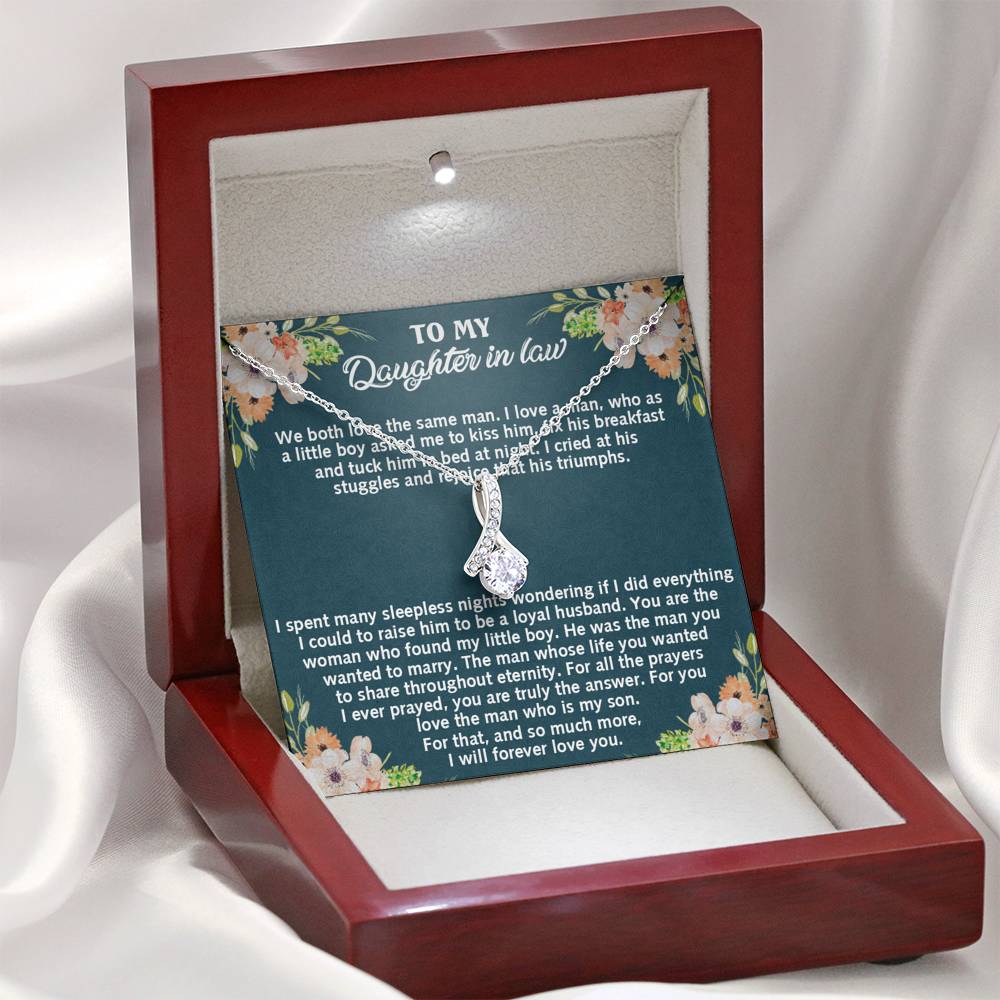 To My Daughter-in-law Unique Gift Alluring Beauty Necklace For Daughter In Law