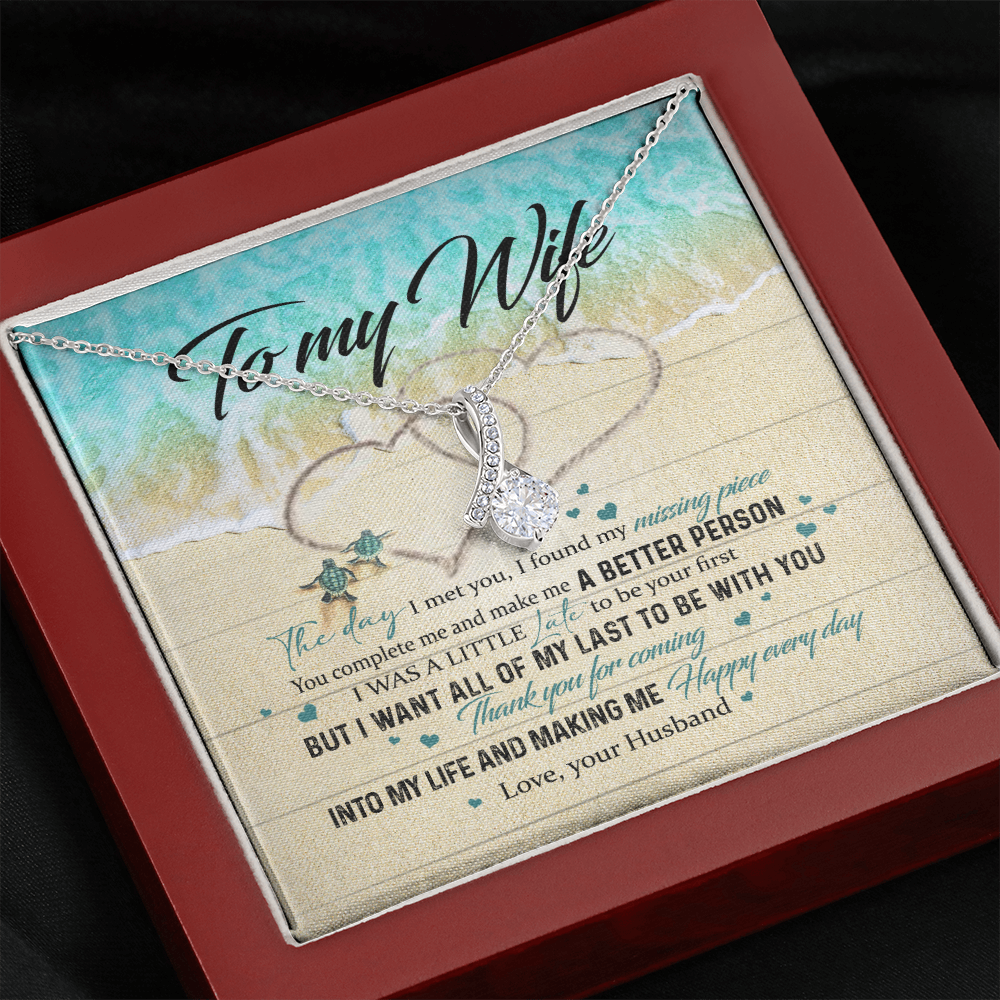 To My Wife Gift Alluring Necklace Valentines Gift For Wife Necklace For Women