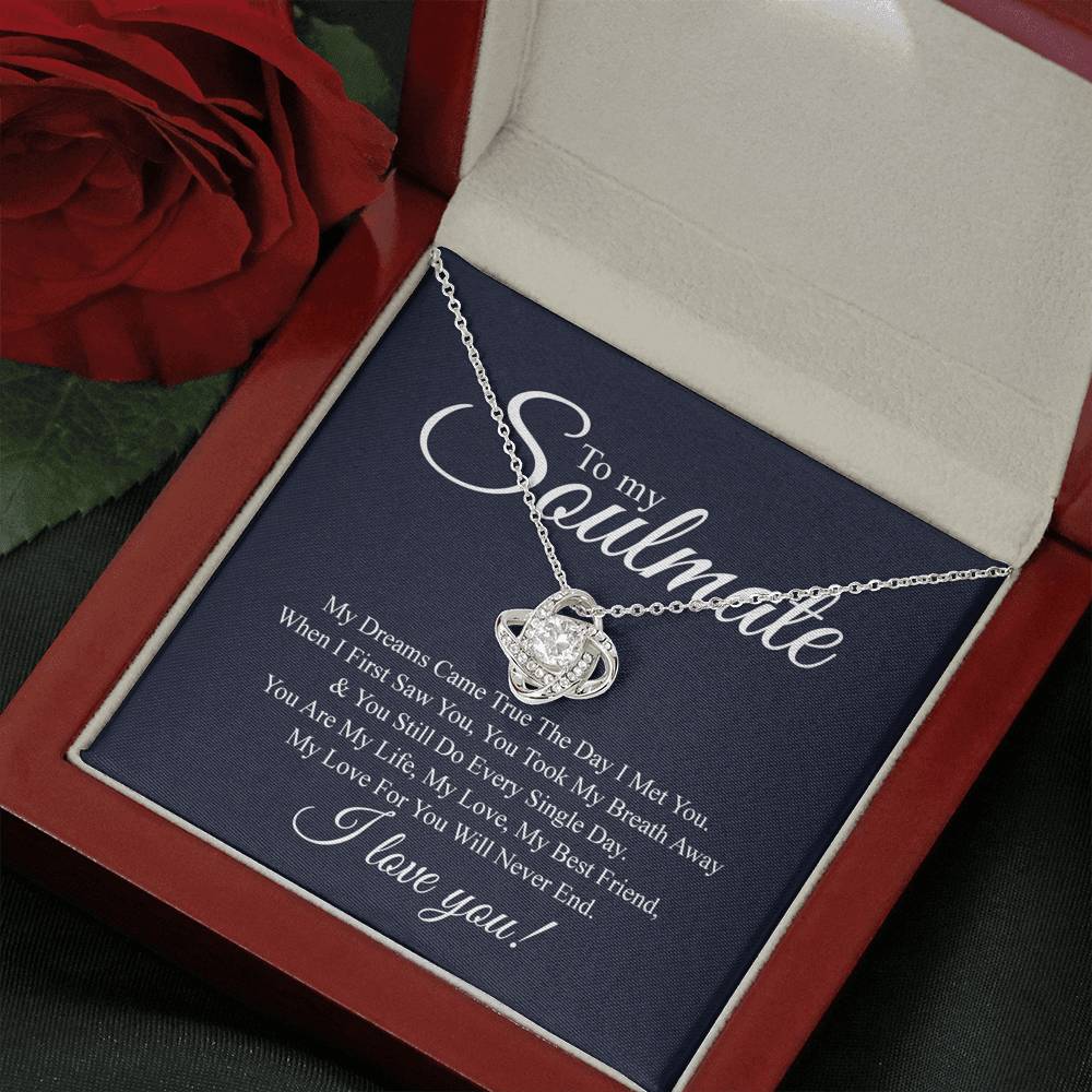 To My Soulmate Necklace Gift For Her Soulmate Gift Birthday Anniversary Present