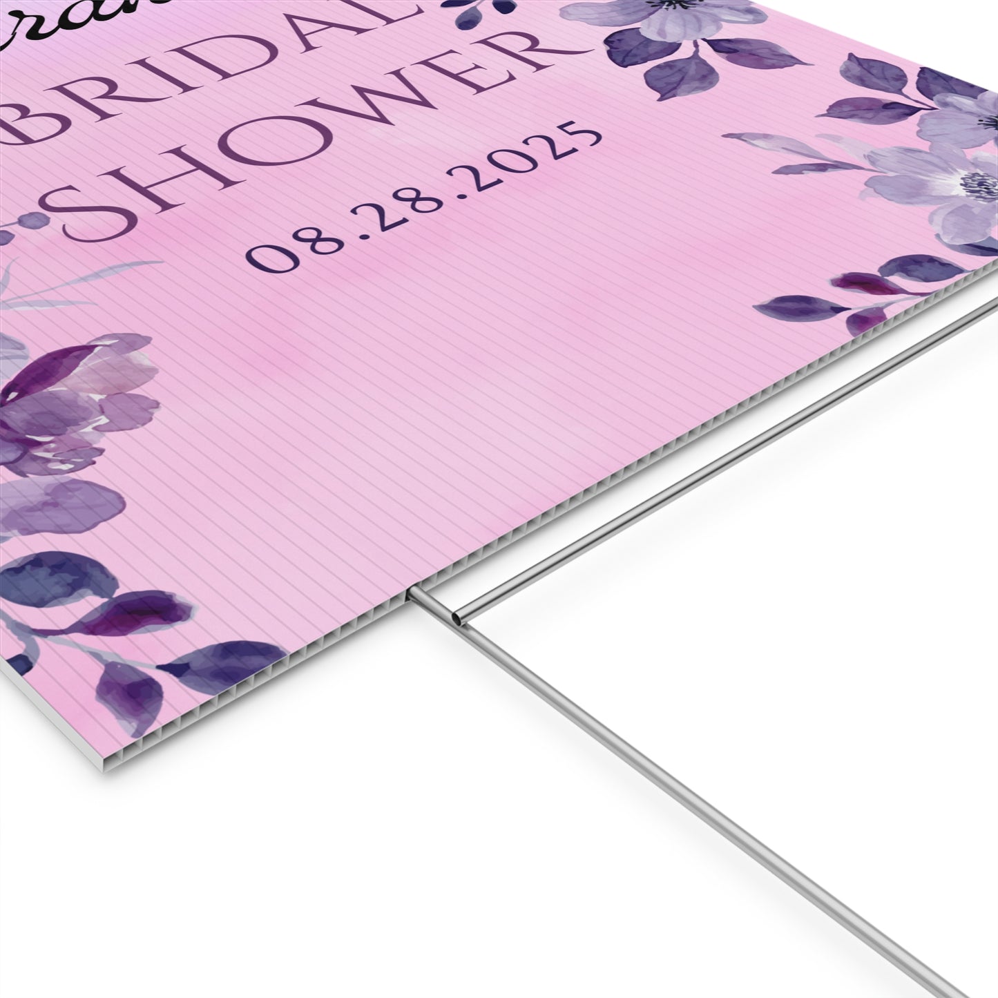 Personalized Bridal Shower Sign, Custom Welcome To Sign Wildflower For Bridal Shower Decorating On Stand Decor Bridal Shower Decorative Signage Floral Welcome Sign Flower Bar Outdoor Banner 02