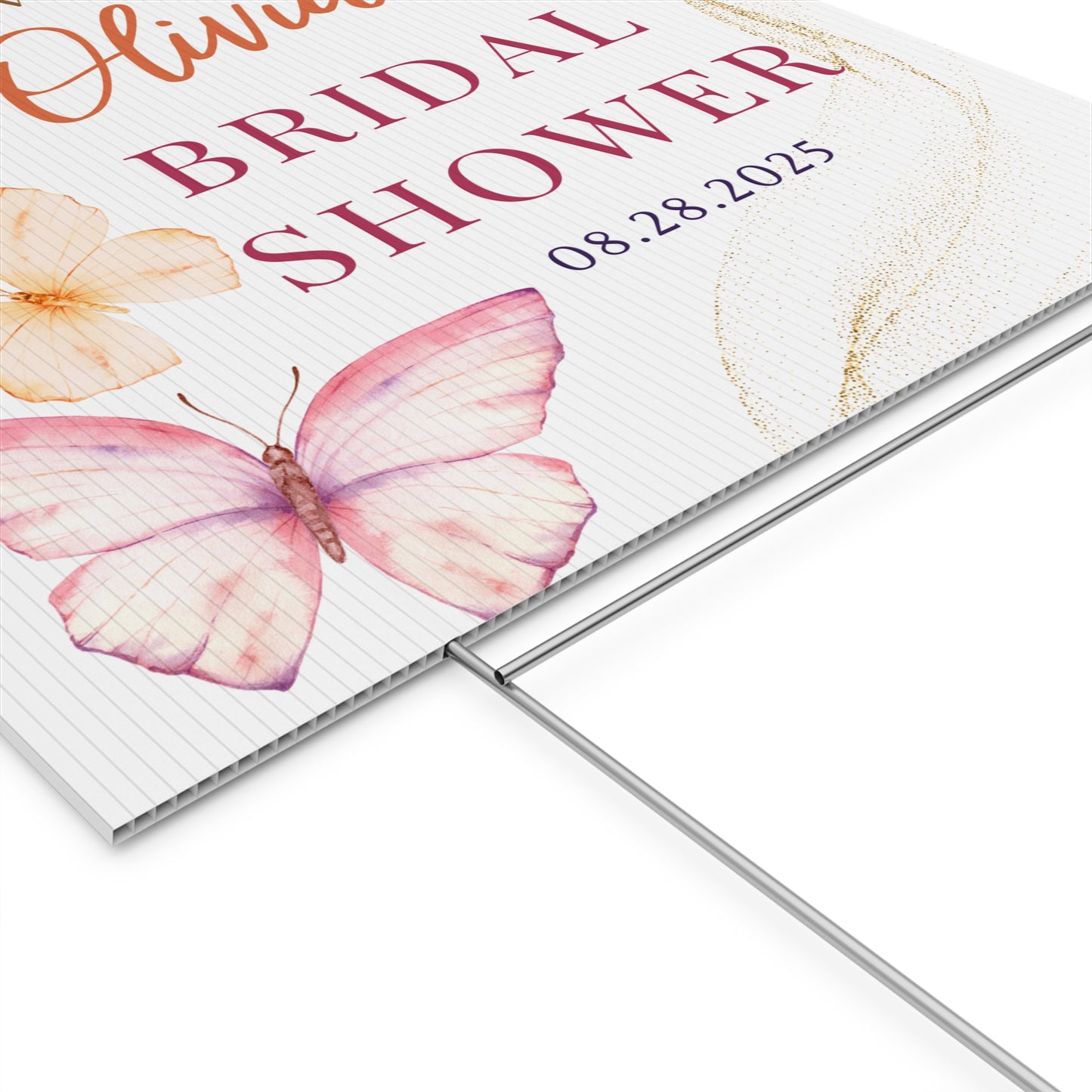 Personalized Bridal Shower Sign, Custom Welcome To Sign Wildflower For Bridal Shower Decorating On Stand Decor Bridal Shower Decorative Signage Floral Welcome Sign Flower Bar Outdoor Banner 06